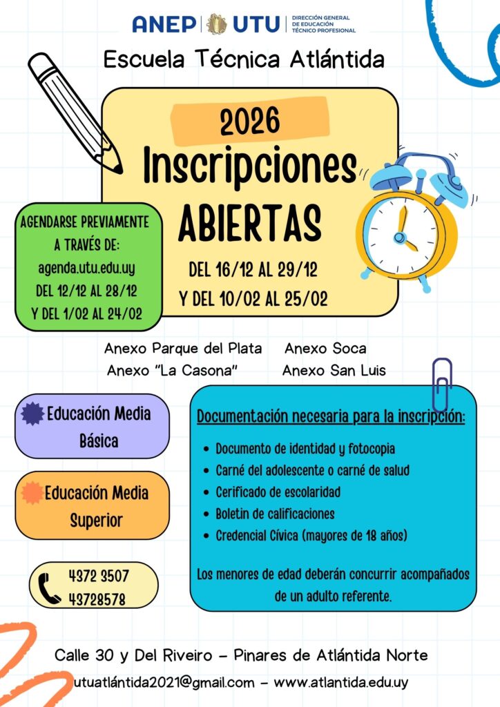 Inscripciones 2026