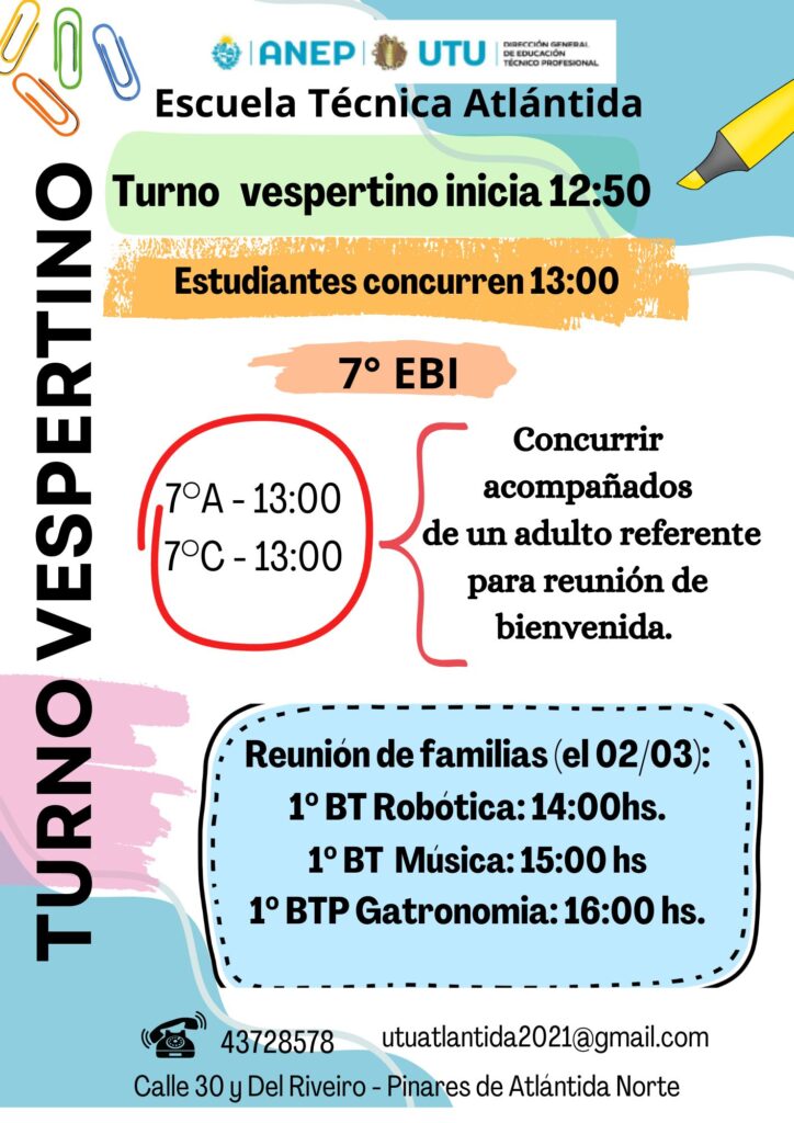 Comienzo de clases EBI