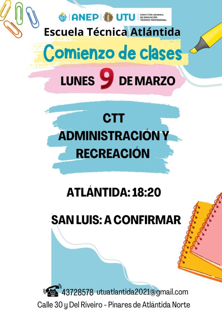 Comienzo de clases CTT