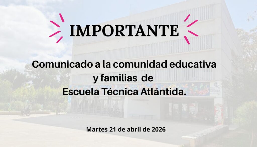 Comunicado importante.