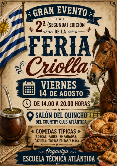 Segunda edición de feria criolla 14/08
