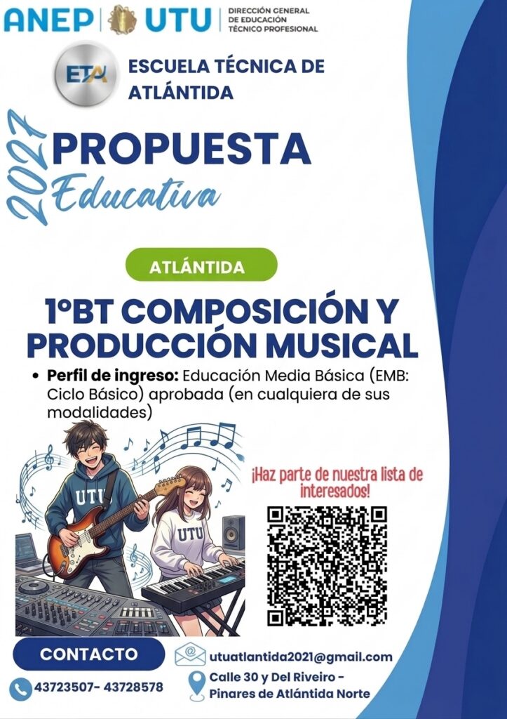 Bachillerato de composición y producción musical